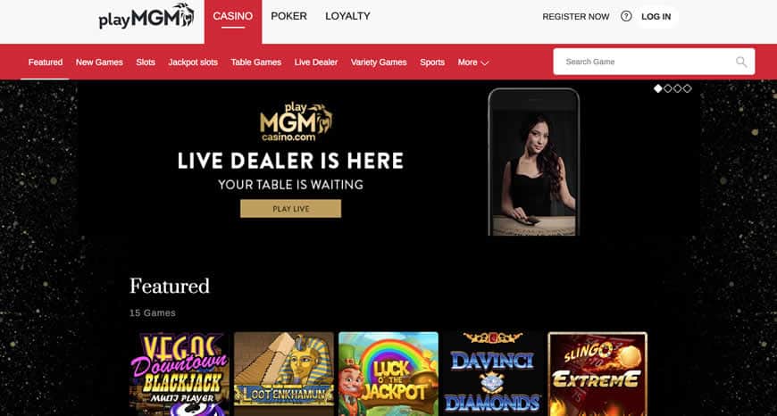 online casino at MGM new jersey