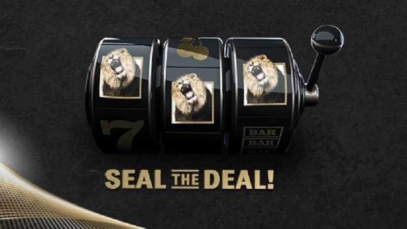 michigan bet mgm slot machine promo with seal the deal caption