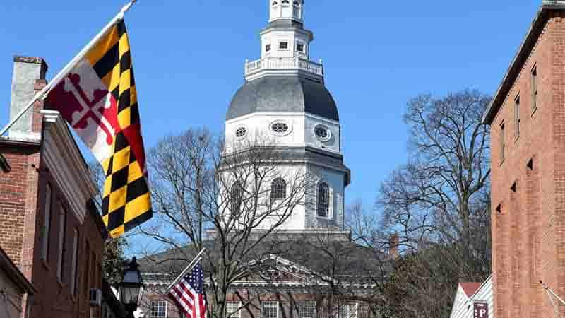Maryland flag and cap