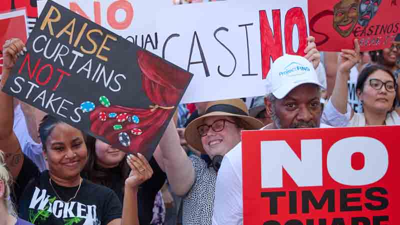 NYC Casino protest