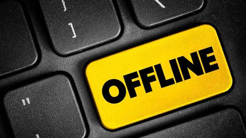 Offline keyboard key